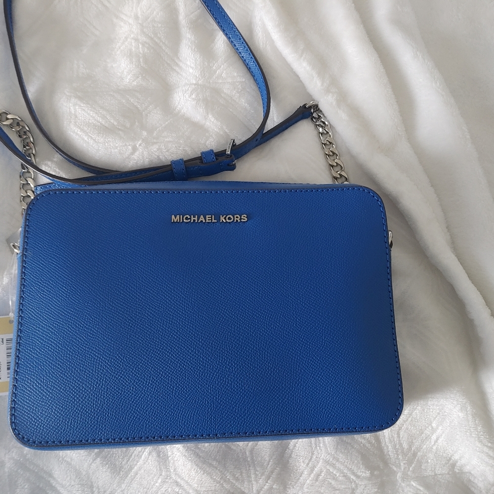 Michael-kors-leather crossbody bag